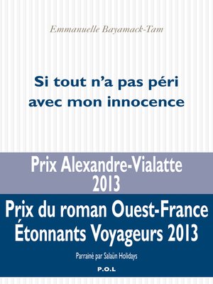 cover image of Si tout n'a pas péri avec mon innocence